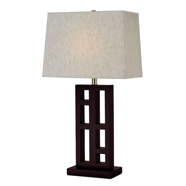 Filament Design Lavelle 30 in. Mahogany Table Lamp