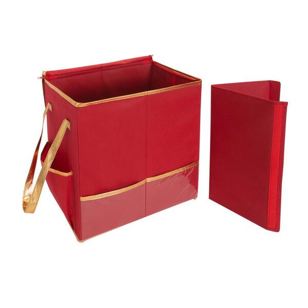 Simplify 10.5 in. x 16 in. x 16 in. Red Storage Bag Gift Bag