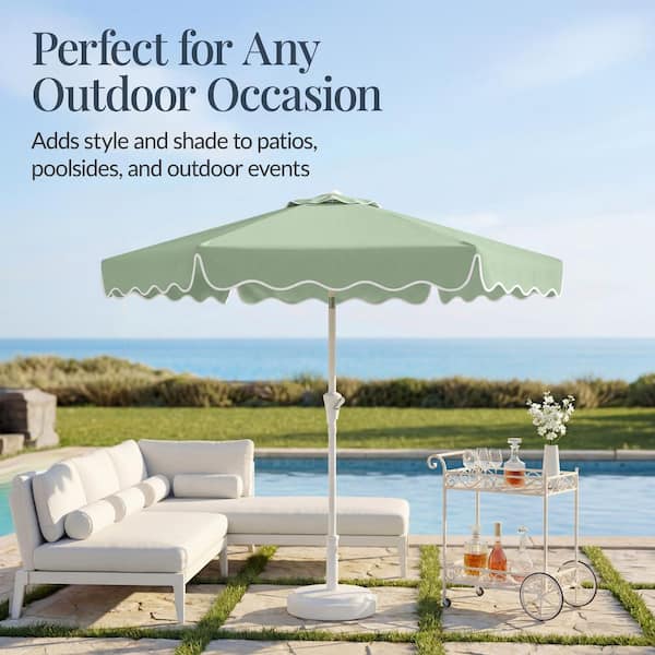 9 foot patio umbrella canopy Cubilan 9 ft. Patio Umbrella Replacement Canopy Market Umbrella Top Fit Outdoor Umbrella Canopy (Red)