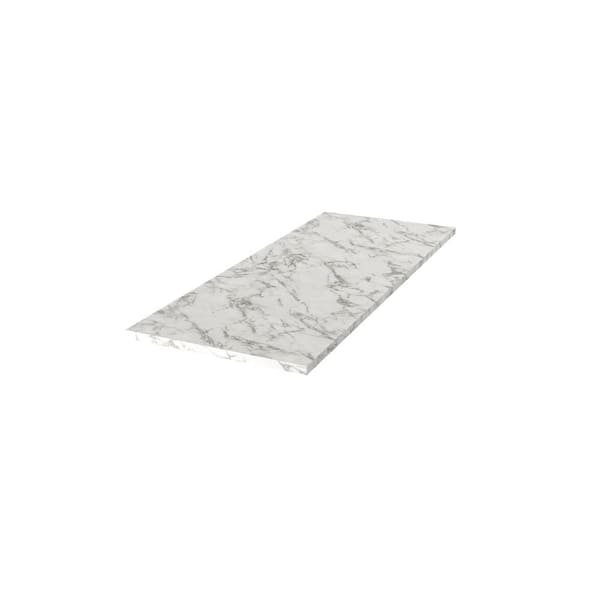 Hampton Bay 4 Ft L X 1 12 In T Configurable Laminate Countertop In Matte Marmo Eracle With 