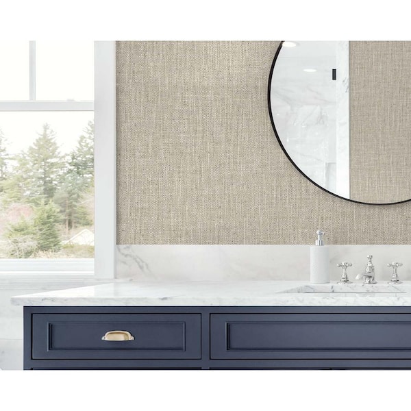 60.75 sq. ft. Tedlar Soft Suede Tweed High Performance Vinyl Unpasted Wallpaper Roll