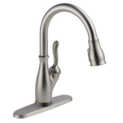 Leland Touch Single-Handle Pull-Down Sprayer Kitchen Faucet (Google Assistant, Alexa Compatible) in SpotShield Stainless