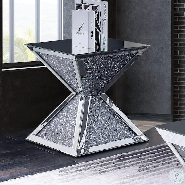 William's Home Furnishing Chiara Silver End Table