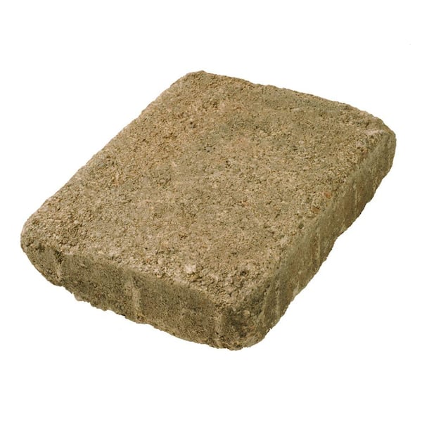 Basalite 8 in. x 11 in. Tumbled Large Cottage Blend Rectangle Concrete Paver