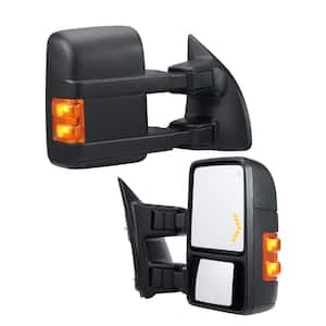 Towing Mirrors Pair 2008-2016 Ford F250 F350 F450 F550 Manual Controlling Telescoping Folding Heating Defrost