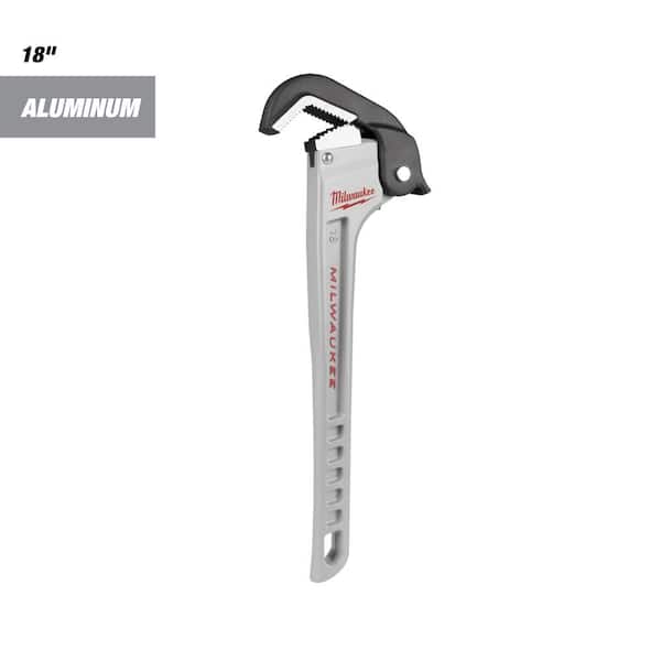 Milwaukee 18 in. Self-Adjusting Aluminum Pipe Wrench