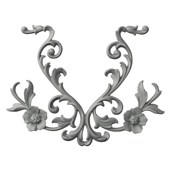 Ekena Millwork 1.13 in. x 18.375 in. x 13.375 in. Polyurethane Applique & Onlay Moulding