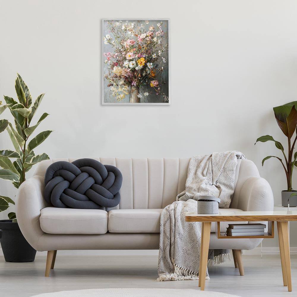 Overflowing Spring Flowers by Franklyn Gregory Gray Framed Nature Giclee Art Print 30 in. x 24 in. price history on PriceWatchPro
