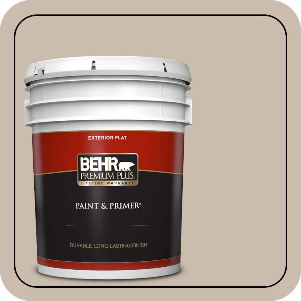 5 gal. #PPU5-13 Creamy Mushroom Flat Exterior Paint & Primer price history on PriceWatchPro