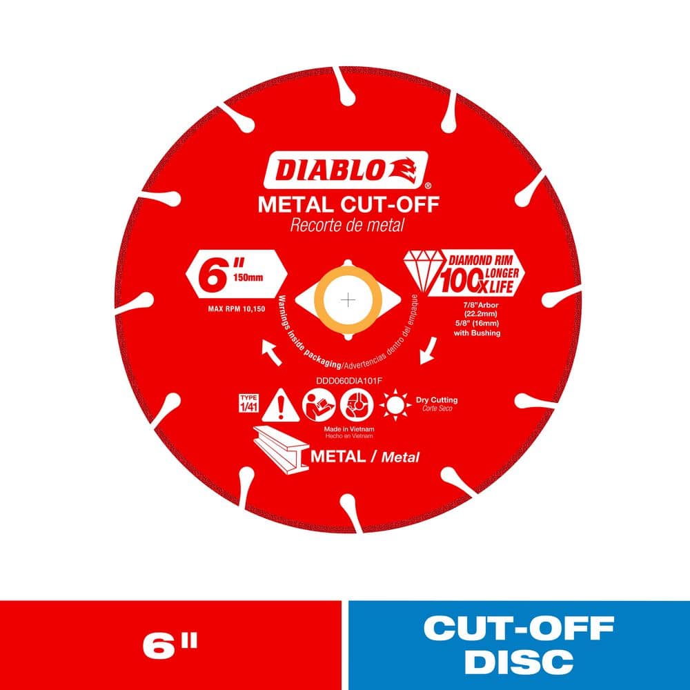 6 in. Diamond Wheel for Metal Cutting price history on PriceWatchPro