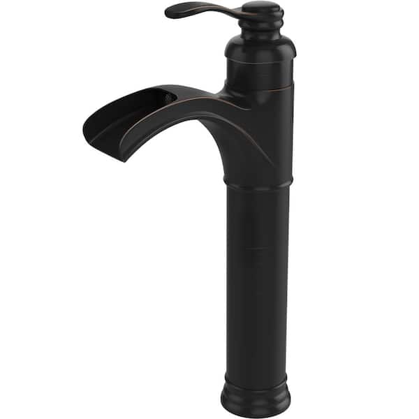 HOMEMYSTIQUE Single Handle Vessel Sink Faucet in Oil Rubbed Bronze