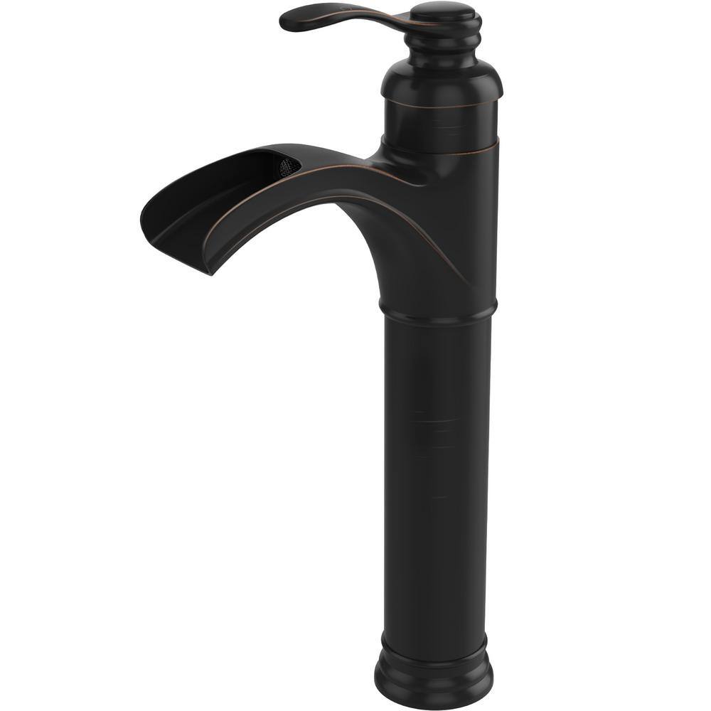 HOMEMYSTIQUE Single Handle Vessel Sink Faucet in Oil Rubbed Bronze N76137HORB The Home Depot