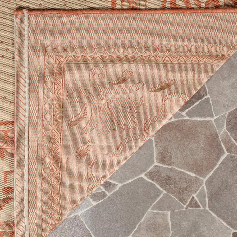 Round Natural Terra Synthetic 9' x 12' Easy-Care Area Rug