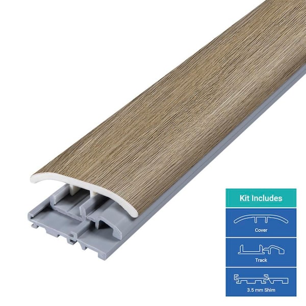 Edwards 0.31 in. T x 2 in. W x 78.7 in. L Vinyl 4-in-1 Molding