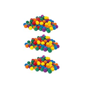 100 Pack Small Plastic Multi-Colored Fun Ballz For A Ball Pit (3 Pack)