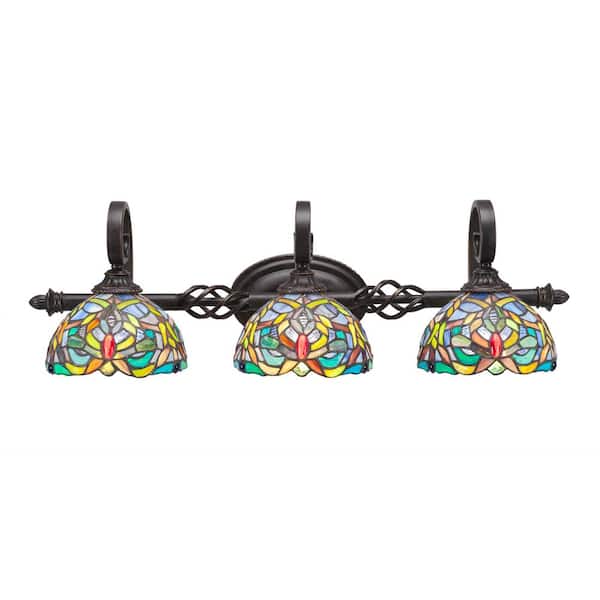 Unbranded Bridgewater 29.75 in. 3-Light Dark Granite Vanity Light