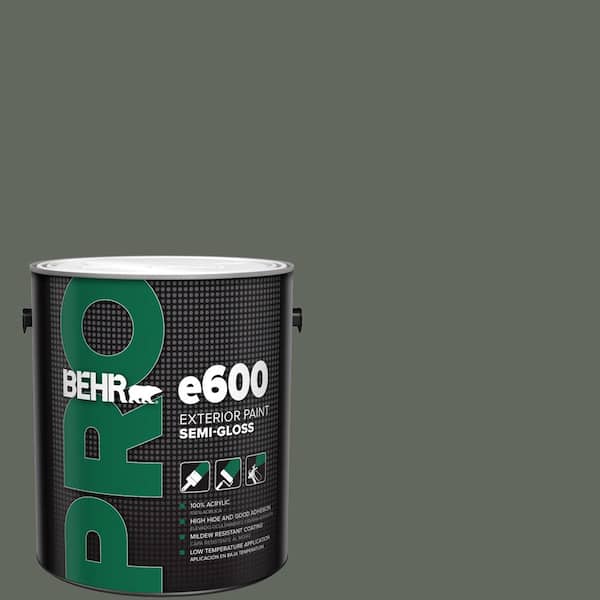 1 gal. #710F-6 Exterior Painted Turtle Semi-Gloss Exterior Paint