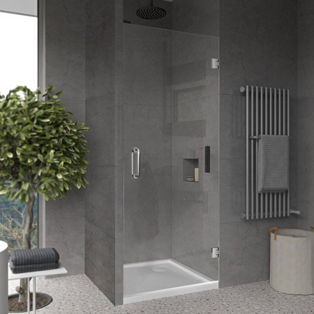 Ravello 30" x 72" Frameless Chrome Pivot Shower Door