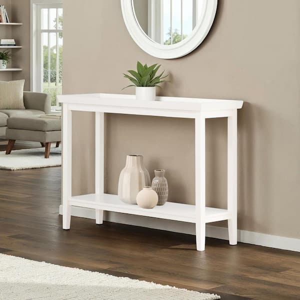 Convenience Concepts Ledgewood 48 in. White Standard Rectangle
