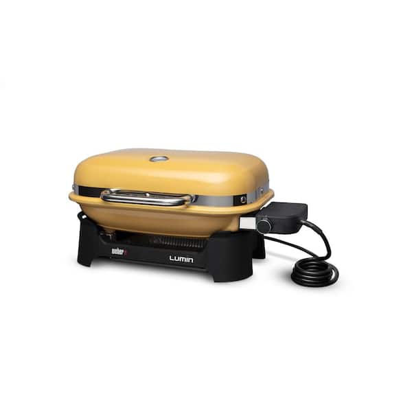 Weber Lumin Portable Electric Grill in Yellow