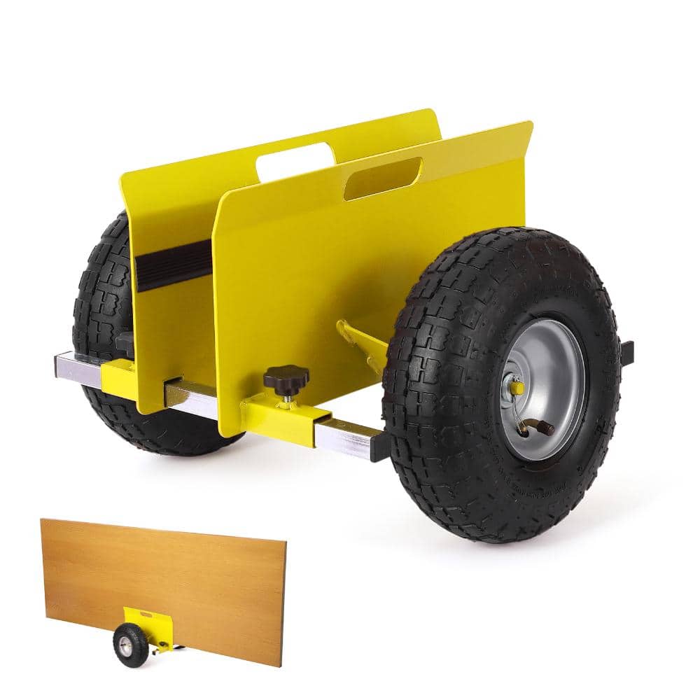 Heavy-Duty Panel Dolly Cart with 600 lb Capacity,Adjustable Clamp,Pneumatic All-Terrain Wheels for Drywall,Plywood Mover price history on PriceWatchPro