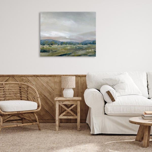 Foggy Morning Mountains by Carol Robinson Unframed Nature Graphic Art Print 30 in. x 40 in.