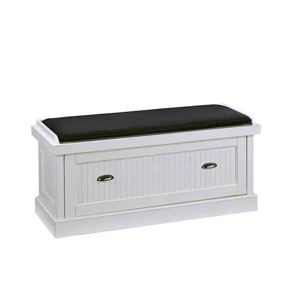 HOMESTYLES Nantucket Distressed White Bench
