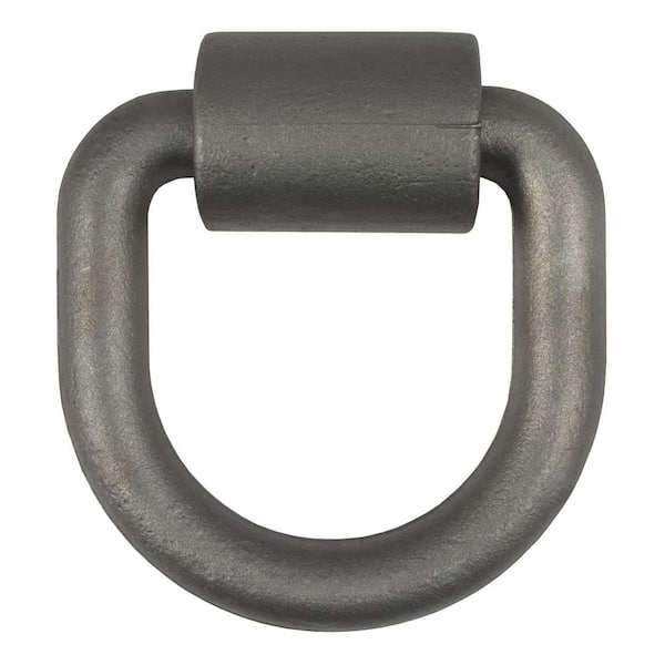 CURT 3x 3 Weld-On Tie-Down D-Ring (8,833 lbs., Raw Steel) 83760