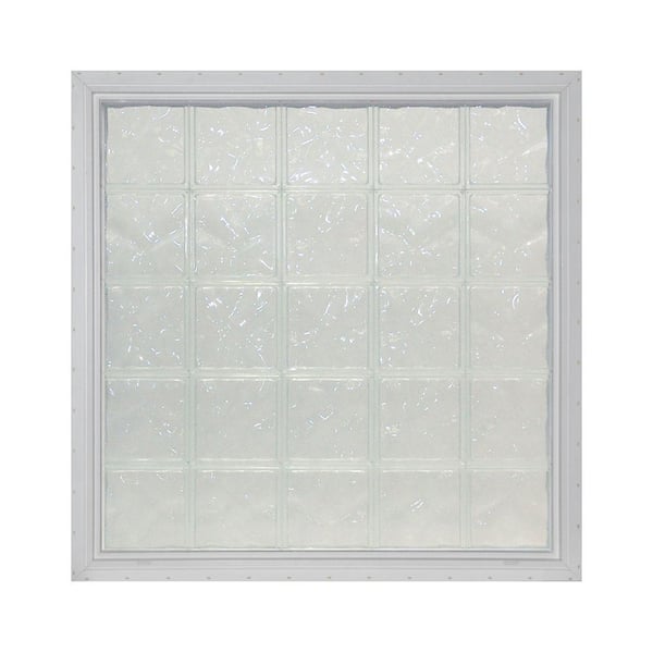 Pittsburgh Corning 8.5 in. x 32 in. x 4.75 in. LightWise Decora Pattern Vinyl Glass Block Window
