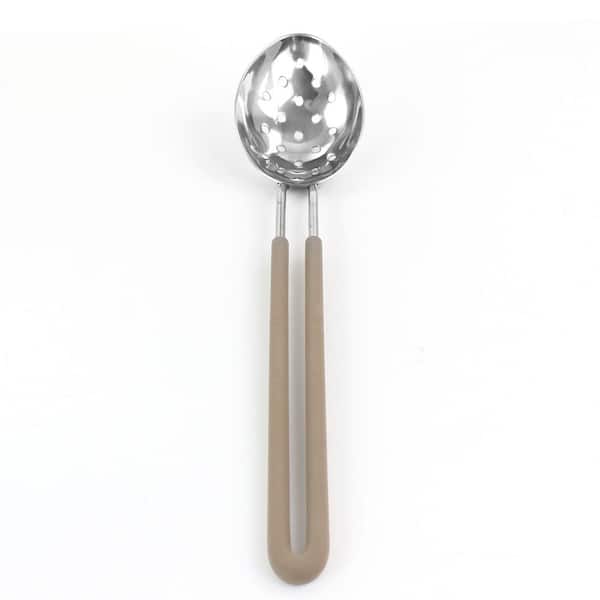 MARTHA STEWART Silicone Mini Spoonula in Gray 985116424M - The Home Depot
