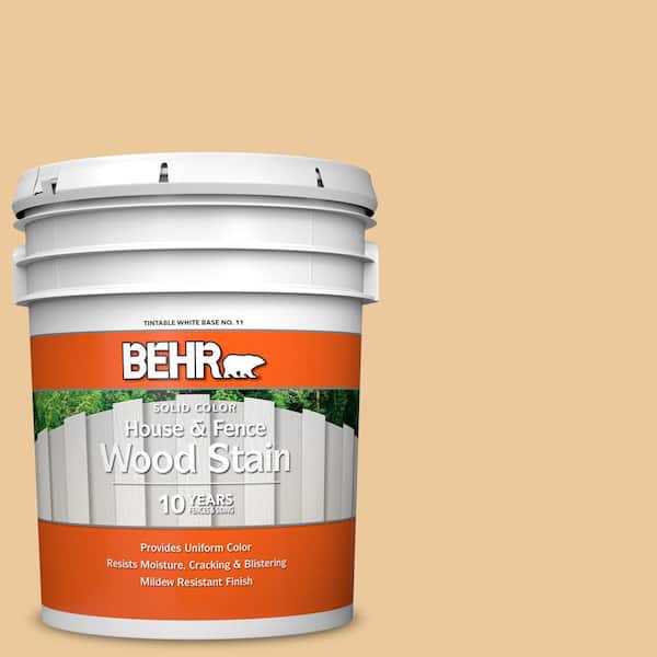 BEHR 5 gal. #M270-4 Filtered Moon Solid Color House and Fence Exterior Wood Stain
