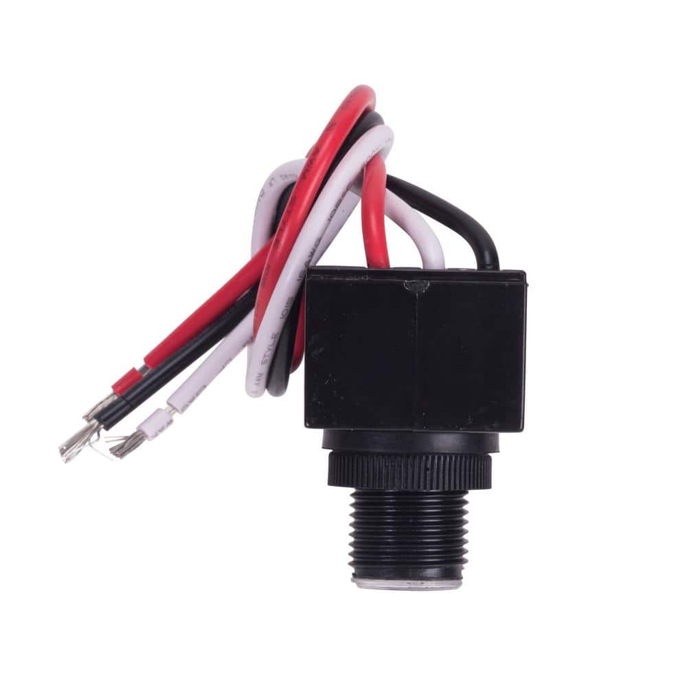 Black Polycarbonate Flush Mount Photocontrol