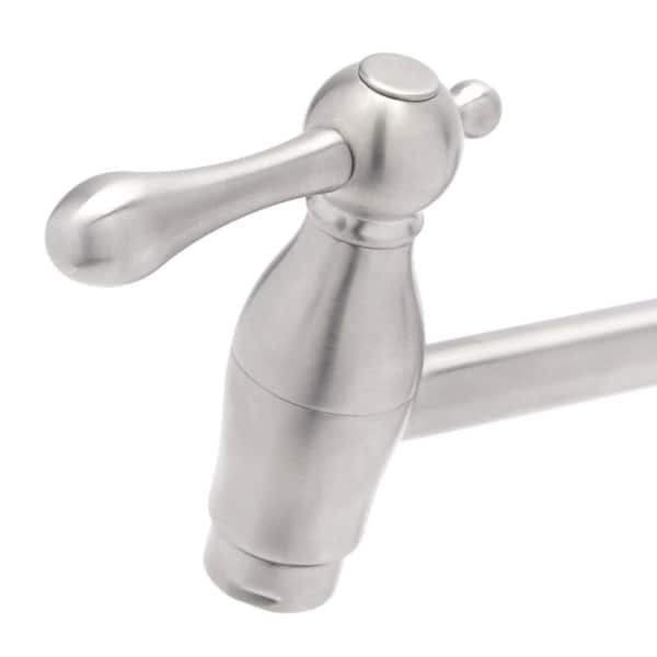 Glacier Bay Lyndhurst Wall Mounted Pot Filler in Brushed Nickel