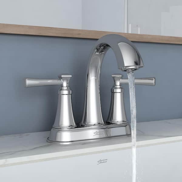 Rumson 4 in. Centerset 2-Handle Bathroom Faucet in Polished Chrome