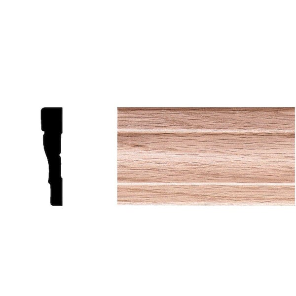 7/16 in. x 2-1/4 in. x 7 ft. Oak Wood Colonial Casing Moulding