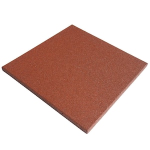 "Eco-Sport" Interlocking Rubber Flooring Tiles, Terra Cotta 1 in. x 19.5 in. x 19.5 in. (8.5 sq.ft, 3 Pack)