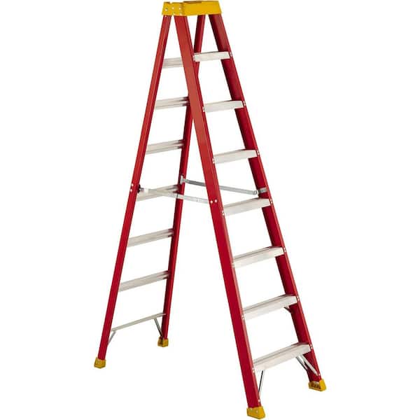 300-Pound Duty Rating Fiberglass Stepladder, 8-Feet,Reach,Steel