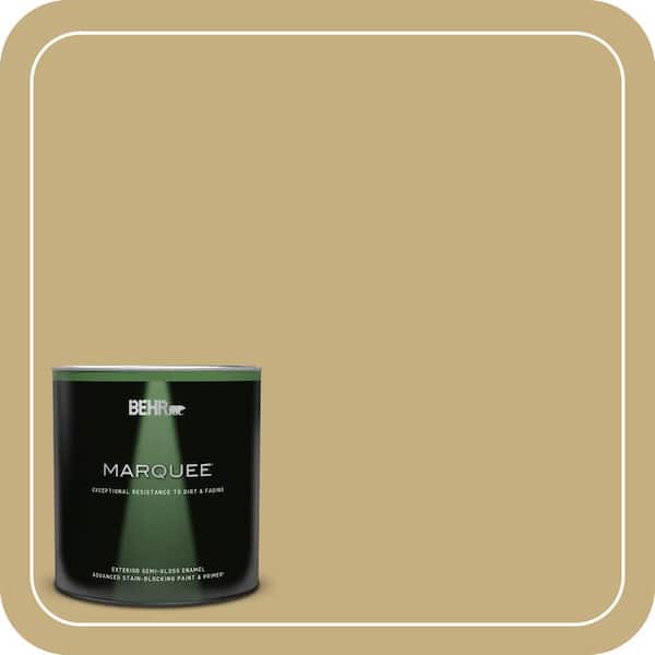 BEHR MARQUEE 1 qt. #MQ2-29 Cliff Ridge Semi-Gloss Enamel Exterior Paint & Primer