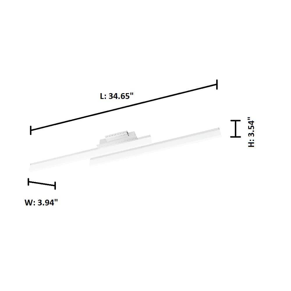Palmital 1 Chrome Finish LED Ceiling Light with Satin Acrylic Shade