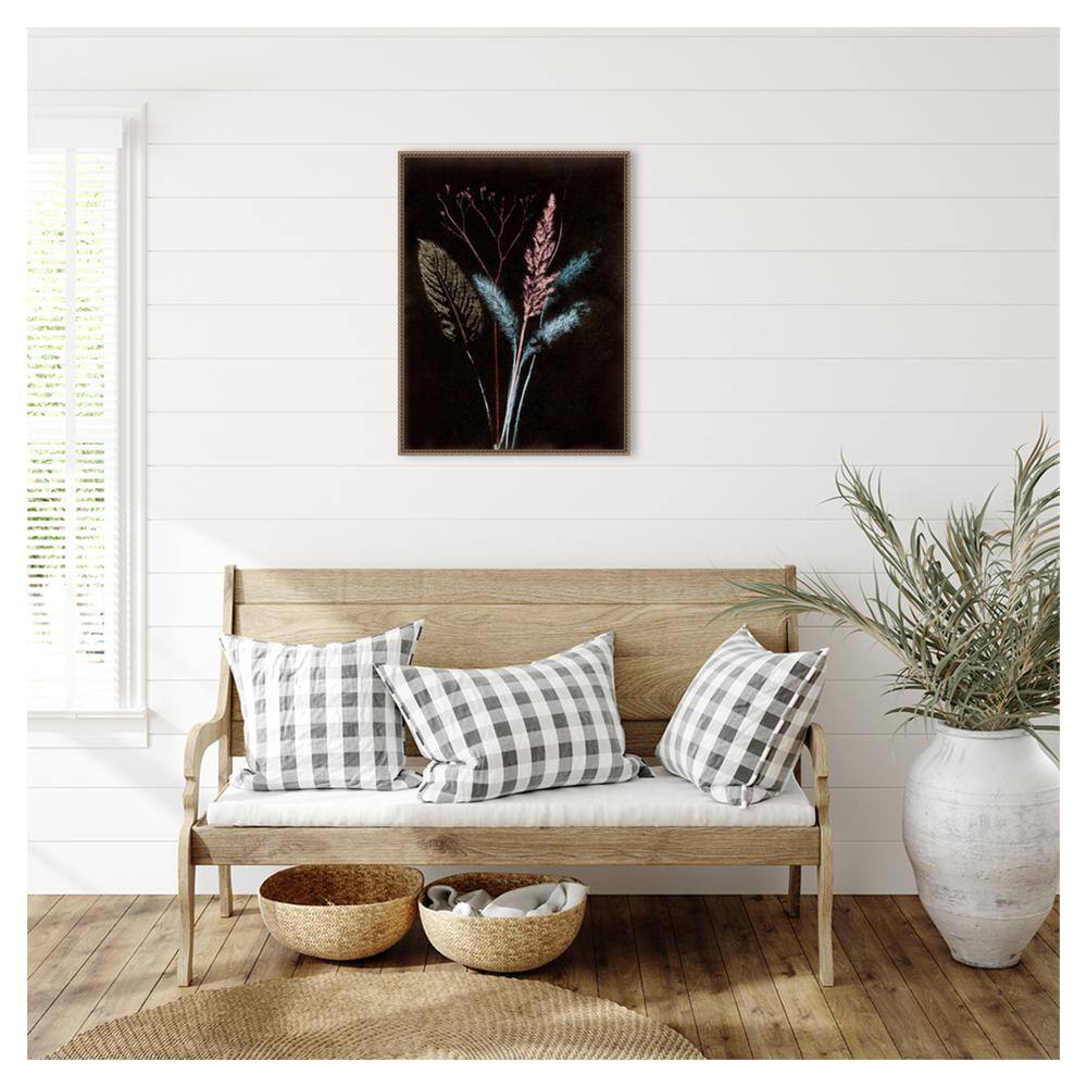 Modern Black and Multicolor Beaded Framed Canvas Wall Art