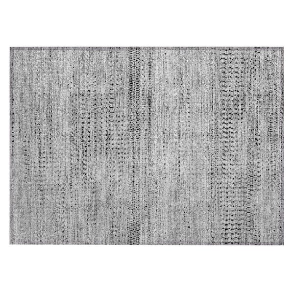 Addison Rugs Chantille Machine Washable Indoor/Outdoor Abstract ACN2137 Gray 1 ft. 8 in. x 2 ft. 6 in. Accent Rug