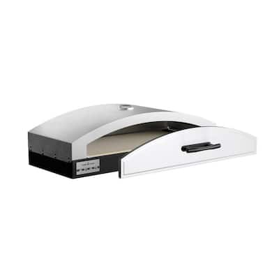 14 in. x 32 in. Italia Artisan Pizza Oven With Door for 2-Burner Stove