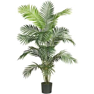 Bird Fiy Artificial Plants Palm Tree Faux Leaves Greenery Tropical GREEN Plastic 