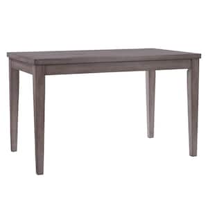 New York 59 in. Rectangle Washed Grey Wood Top Counter Height Dining Table