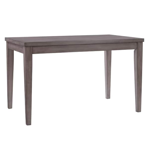 CorLiving New York 59 in. Rectangle Washed Grey Wood Top Counter Height Dining Table