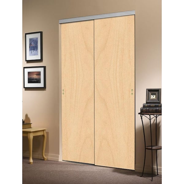 Impact Plus 48 in. x 80 in. Smooth Flush Stain Grade Maple