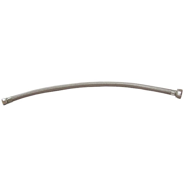 JONES STEPHENS 1/2 in. FIP x 1/2 in. FIP x 36 in. Length Flexible Braided Stainless Steel Faucet Connector