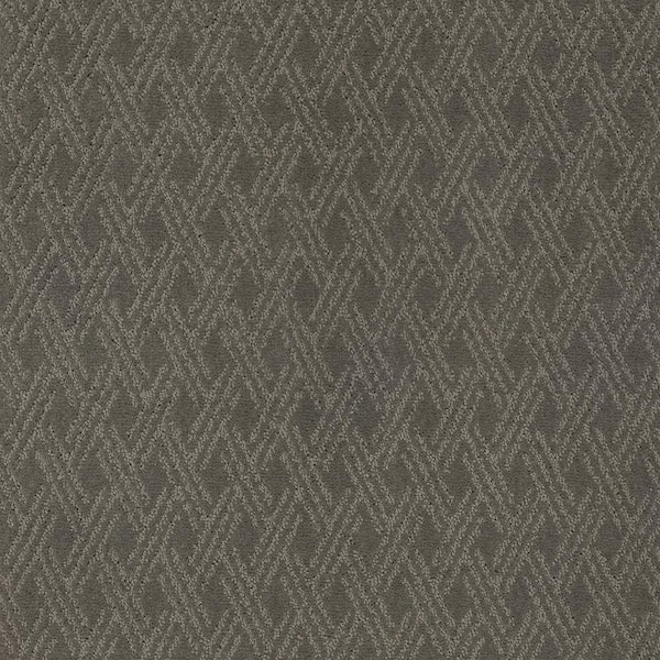 Pure - Stormwatch-Gray 38 oz. Triexta Pattern Installed Carpet