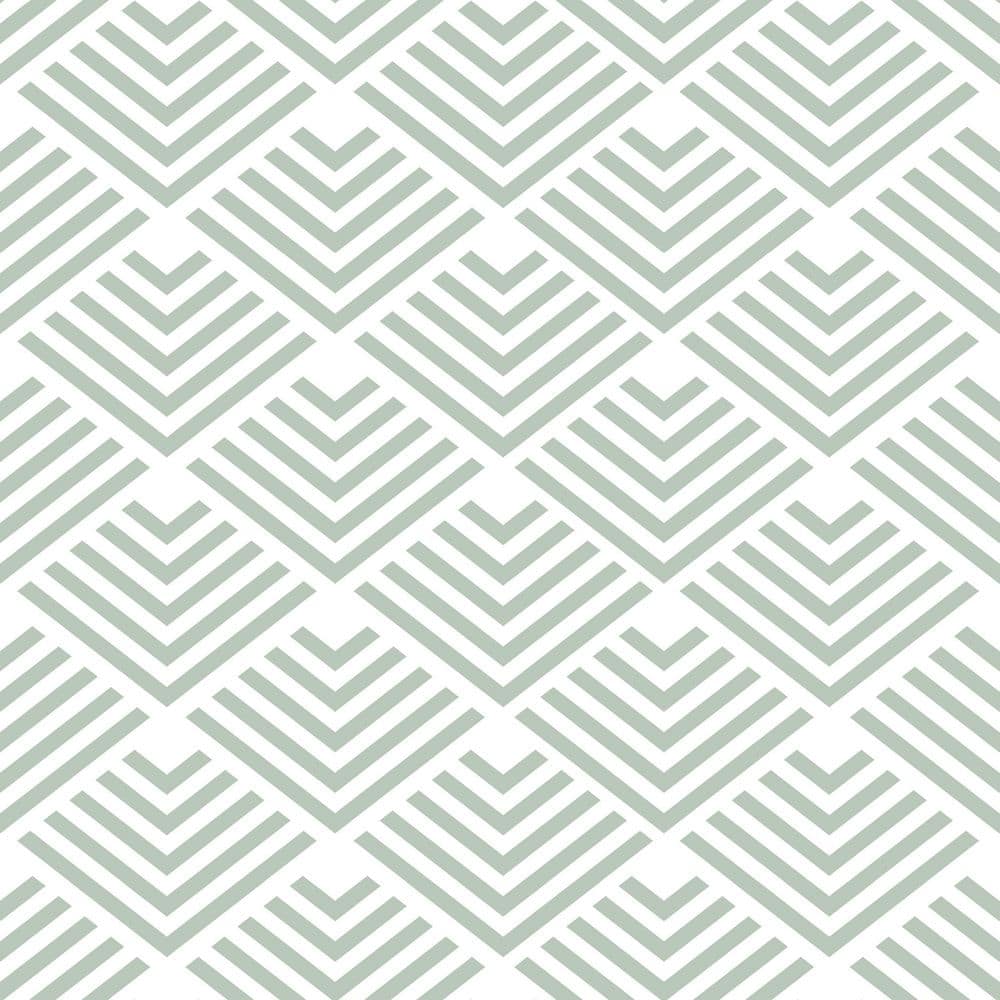 Geometric Chevron Diamond Green Peel and Stick Wallpaper price history on PriceWatchPro