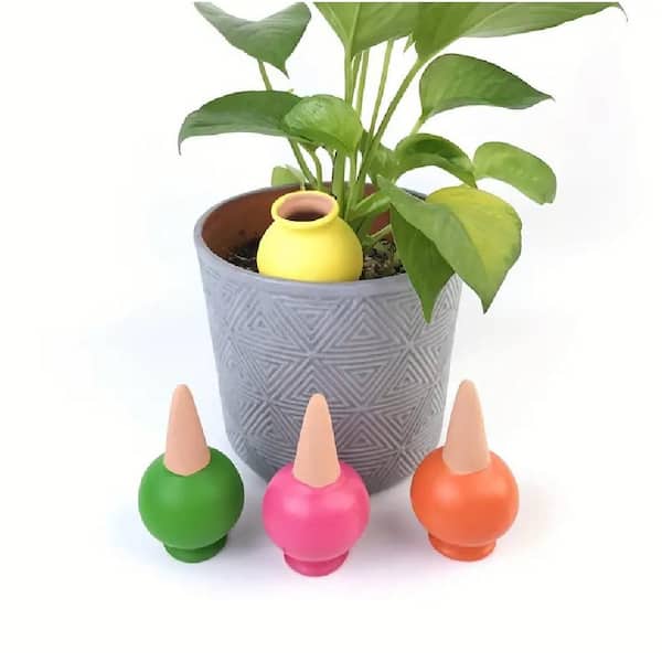 ITOPFOX Portable Pot Culture Supplies Ceramic Potted Dropper Device Water Seeper Self Watering Automatic Drip Irrigation System